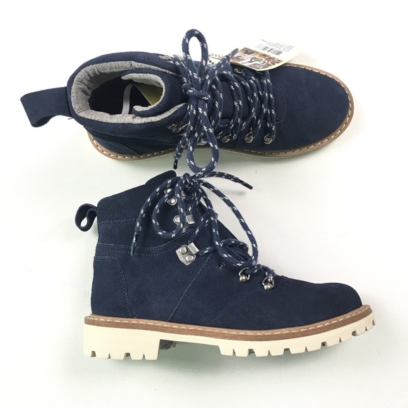 Toms Shoes - TOMS Womens Blue Suede Boots 7 A43